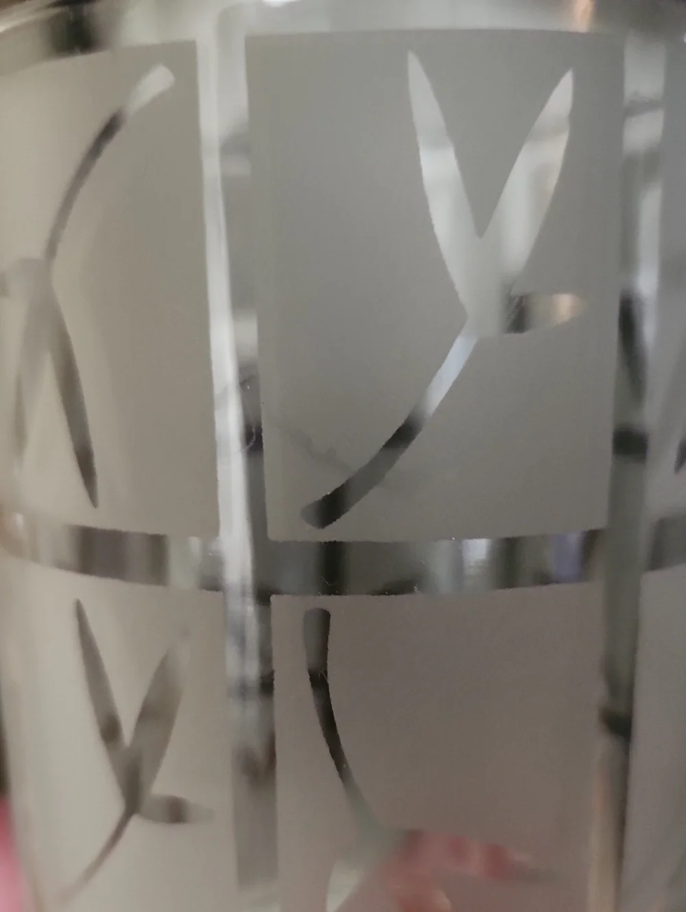 Partylite Bamboo Wall Sconce Etched Glass Replacement Globe
